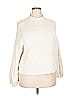 Free People Metallic Ivory Pullover Sweater Size L - photo 1