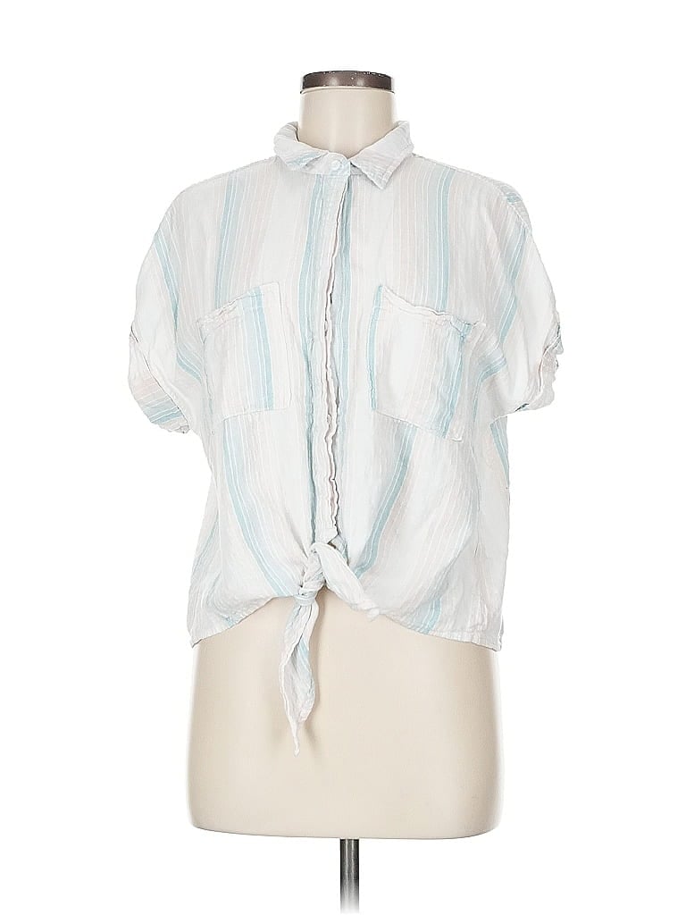 BELLA DAHL Pre-owned Short Sleeve Blouse In Blue