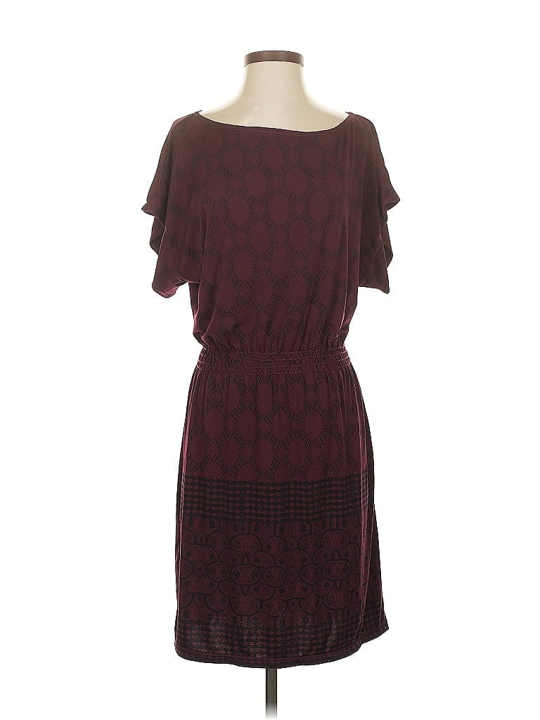 Pre-owned Max Studio Casual Dress In Burgundy