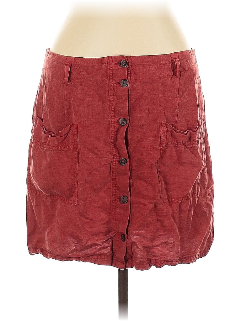 Pre-owned C&c California Casual Skirt In Burgundy