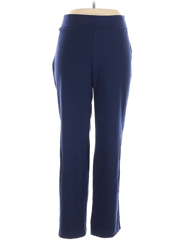 Pre-owned Lands' End Casual Pants In Blue