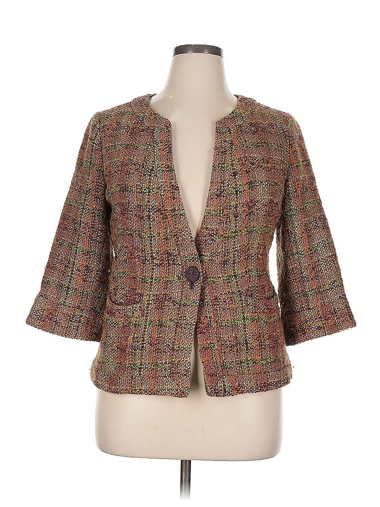 Pre-owned Coldwater Creek Blazer Jacket In Brown