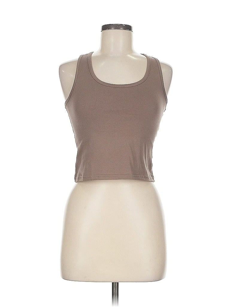 Pre-owned Unbranded Tank Top Brown Strapless Neckline Tops