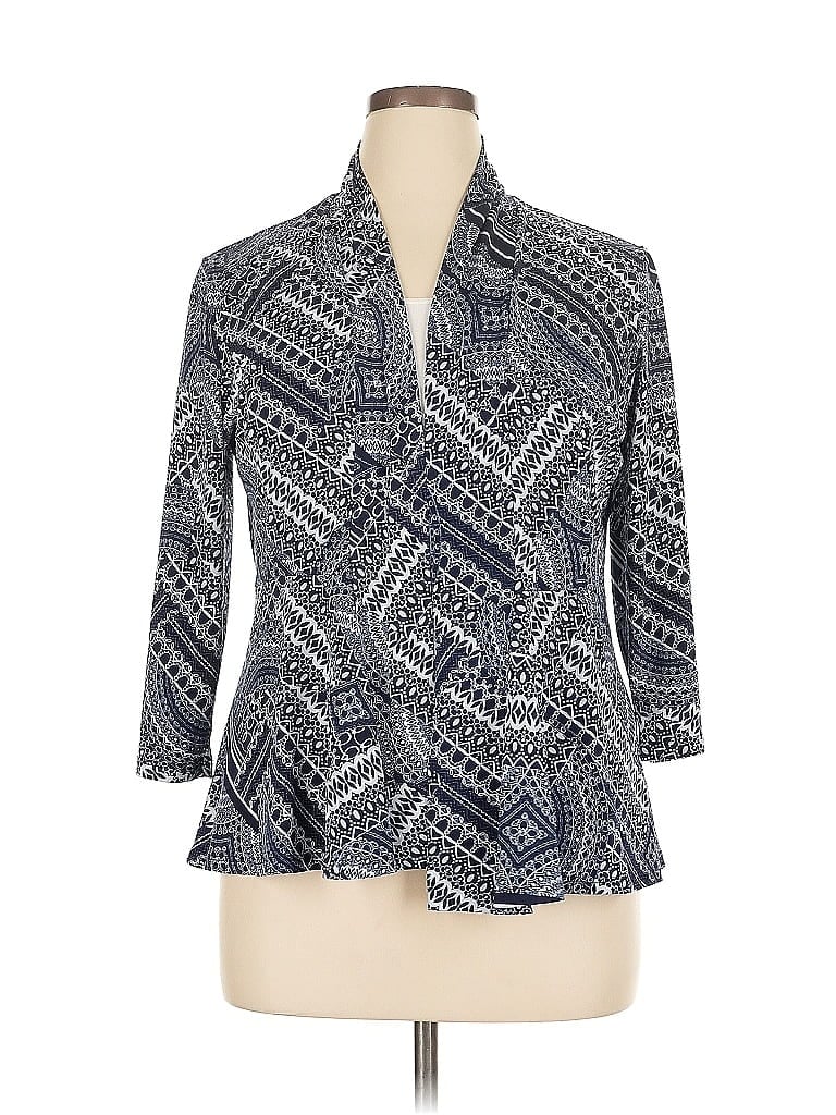 Click to view more detailed imagery on our partner's website Pre-owned Roz & Ali Blazer Jacket In Blue