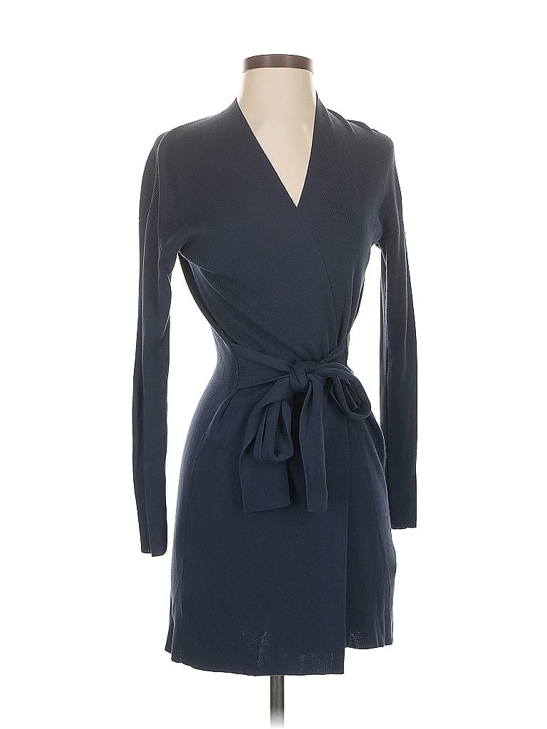 Pre-owned Eileen Fisher Cardigan Sweater In Blue