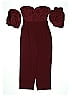 Express 100% Polyester Solid Burgundy Jumpsuit Size 0 - photo 1