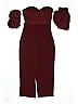 Express 100% Polyester Solid Burgundy Jumpsuit Size 0 - photo 2