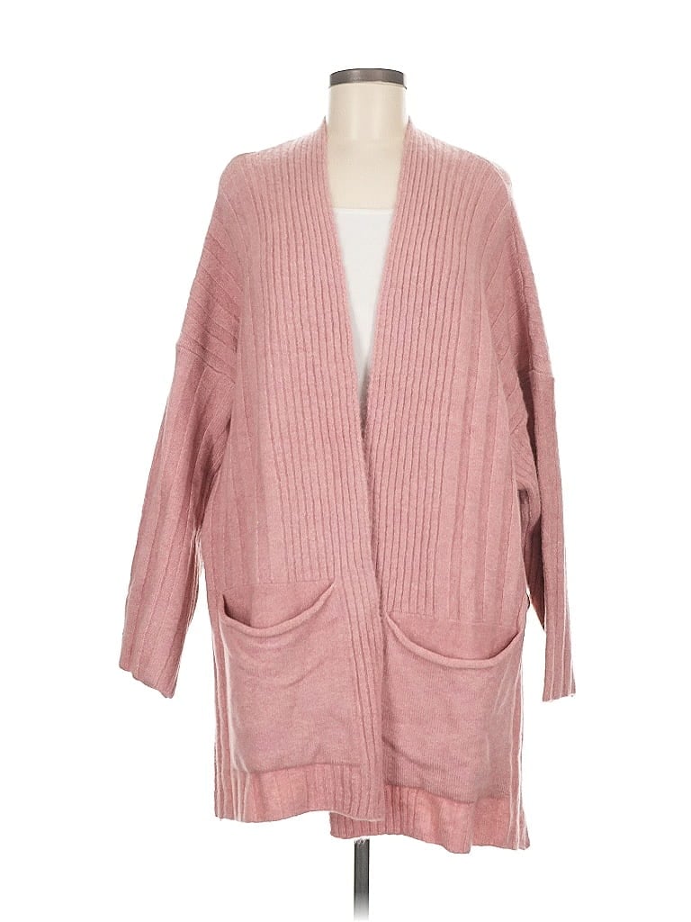 Topshop Cardigan Sweater In Pink