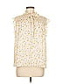 Pleione 100% Polyester Ivory Sleeveless Blouse Size M - photo 1