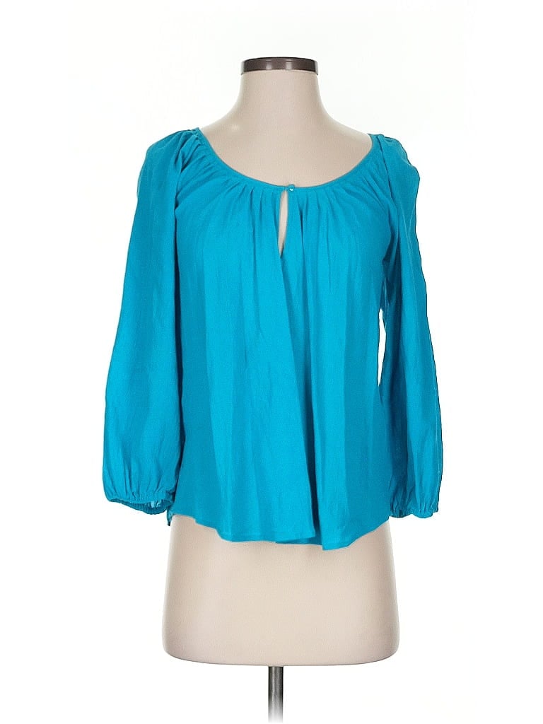 Click to view more detailed imagery on our partner's website Pre-owned Joie 3/4 Sleeve Blouse In Blue