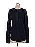 7 For All Mankind Blue Long Sleeve Henley Size 5 - photo 1