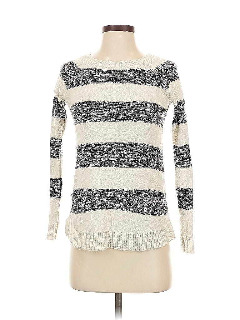 Pre-owned Lou & Grey For Loft Pullover Sweater In White