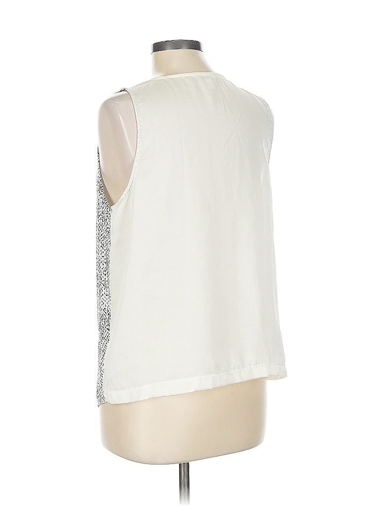 Pre-owned Calvin Klein Sleeveless Blouse In White