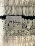 Polly 100% Acrylic Stripes White Turtleneck Sweater Size 2 - photo 7
