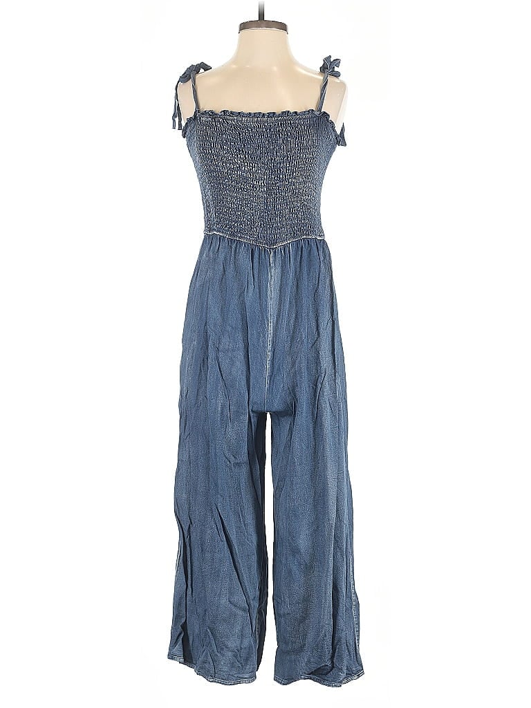 Pre-owned She + Sky Jumpsuit In Blue