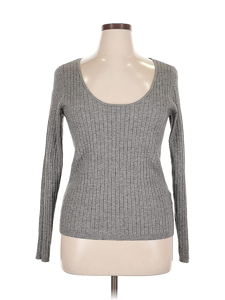 Pre-owned Halogen Pullover Sweater In Gray