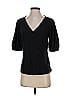 Halogen Black Short Sleeve Top Size S (petite) - photo 1