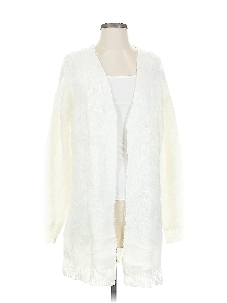 Pre-owned Margeaux & Ellie Cardigan Sweater In White