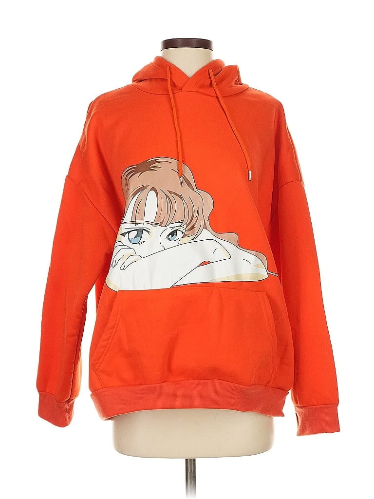 Pre-owned Assorted Brands Sweatshirt In Orange