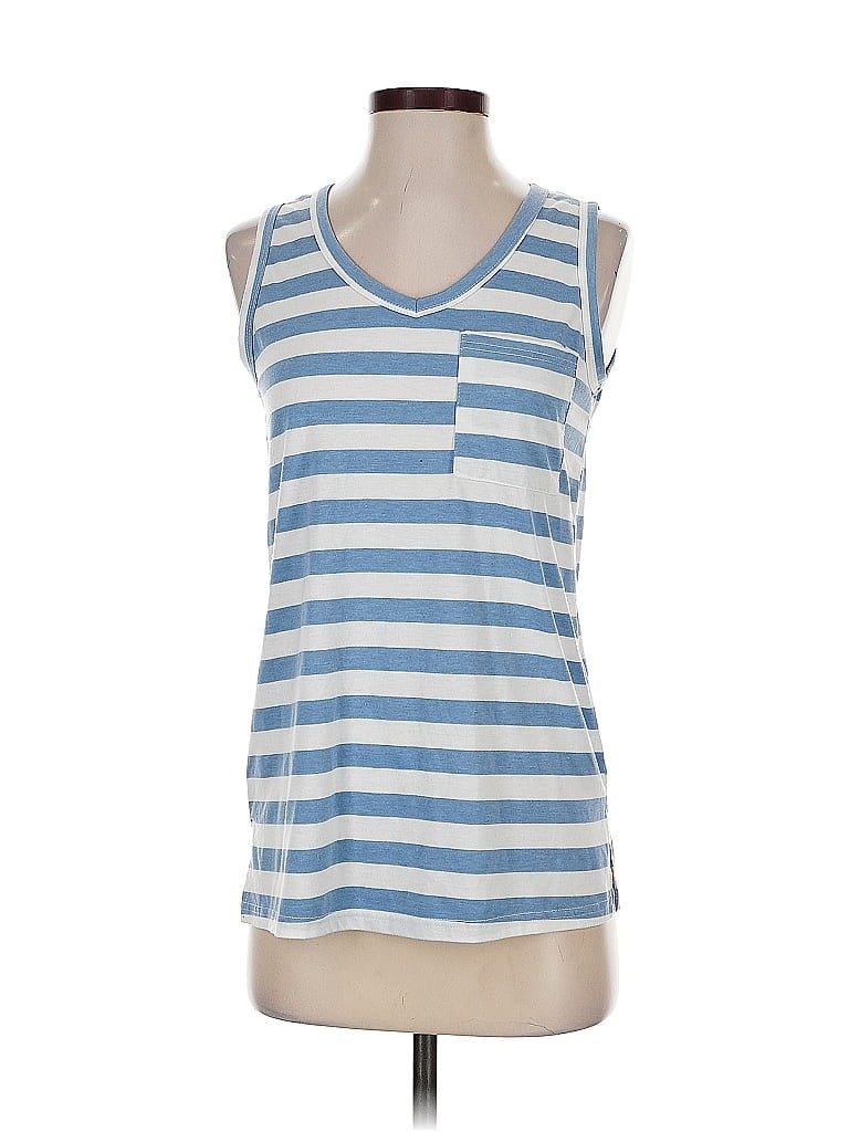 Pre-owned Unbranded Sleeveless T-shirt In White