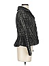 Jill Stuart Tweed Gray Black Wool Blazer Size S - photo 4