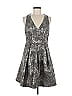 Guess Metallic Silver Cocktail Dress Size 6 - photo 1