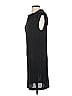Poleci 100% Polyester Solid Black Casual Dress Size S - photo 5