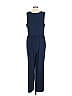 Korye Solid Blue Jumpsuit Size 1X - photo 2
