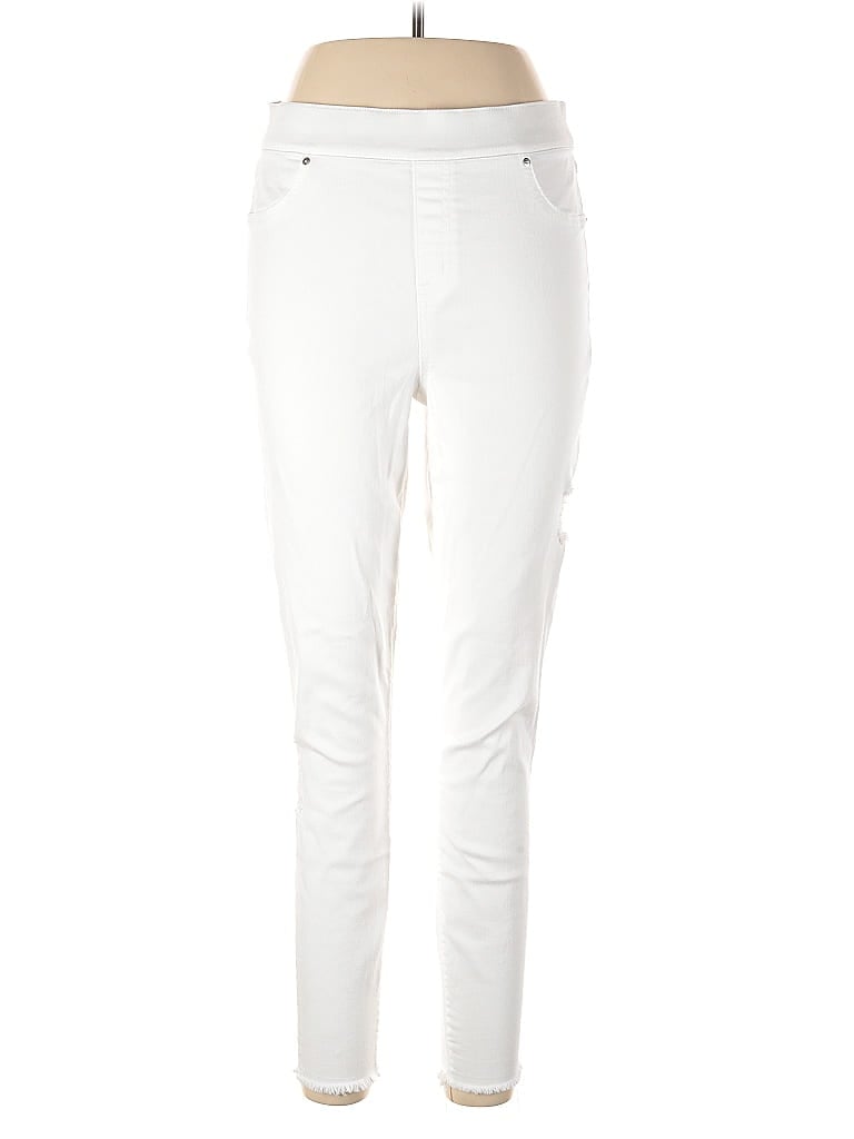 Pre-owned Spanx Jeggings In White