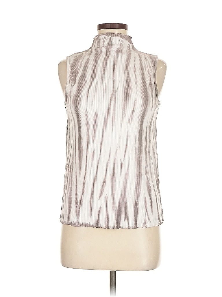 Pre-owned C&c California Tank Top Silver High Neck Tops