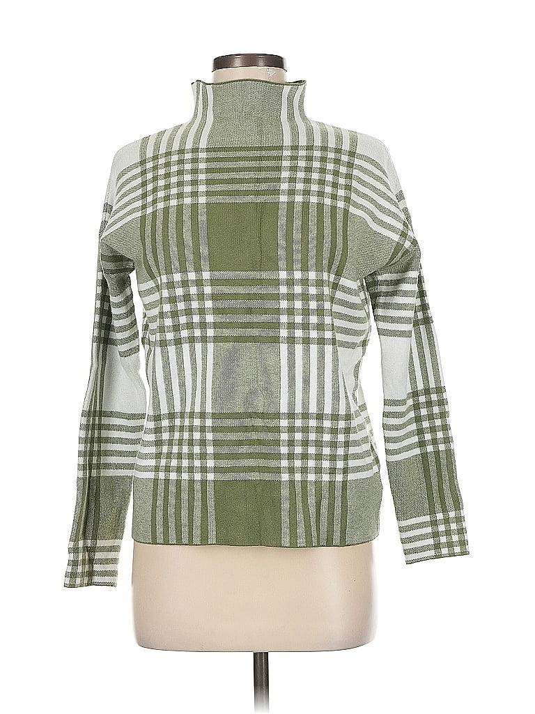 Pre-owned Max Studio Turtleneck Sweater In Green
