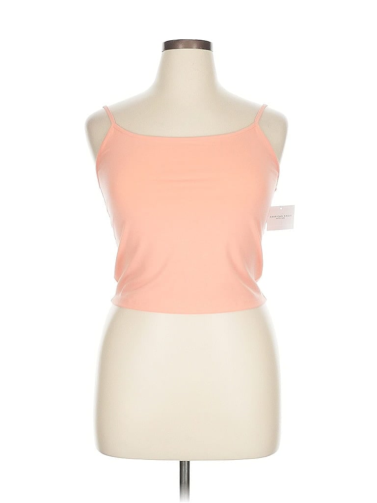 Click to view more detailed imagery on our partner's website Pre-owned American Eagle Outfitters Tank Top Orange Strapless Neckline Tops