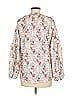 Unbranded 100% Polyester Ivory Gray Long Sleeve Blouse Size M - photo 2
