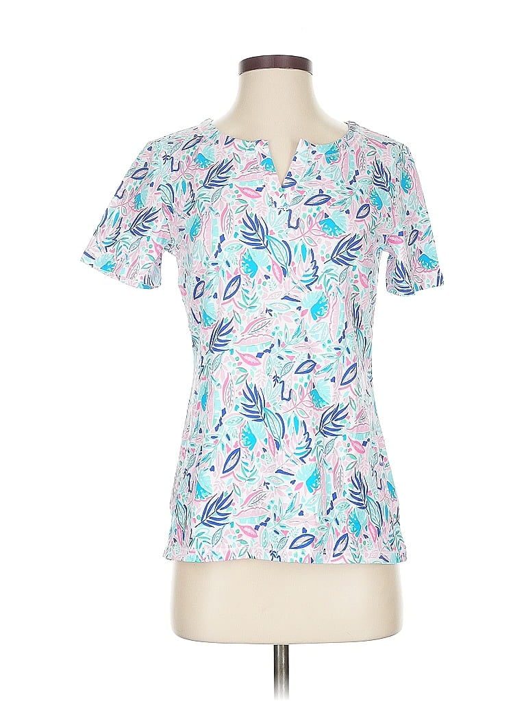 Pre-owned T By Talbots Short Sleeve T-shirt In White