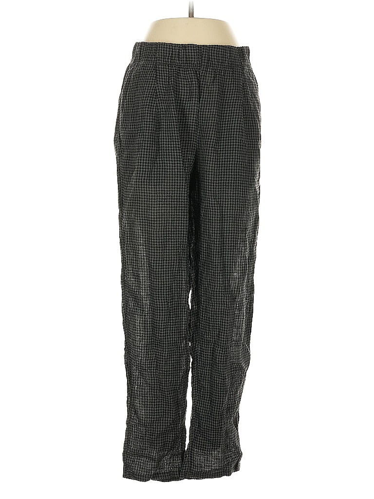 Pre-owned Eileen Fisher Linen Pants In Black