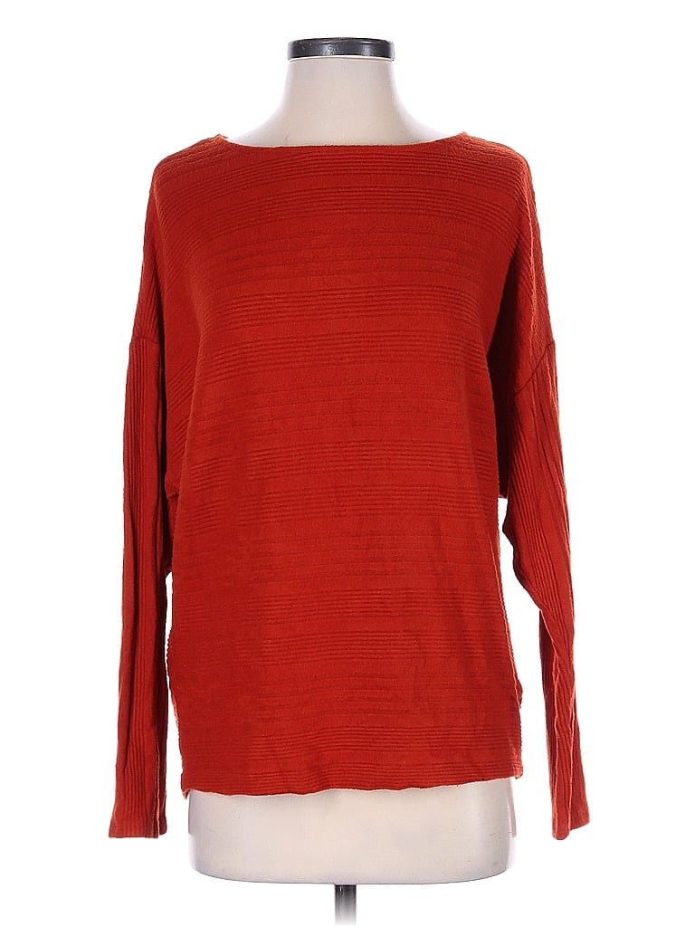 Pre-owned Simply Vera Vera Wang Long Sleeve T-shirt In Red
