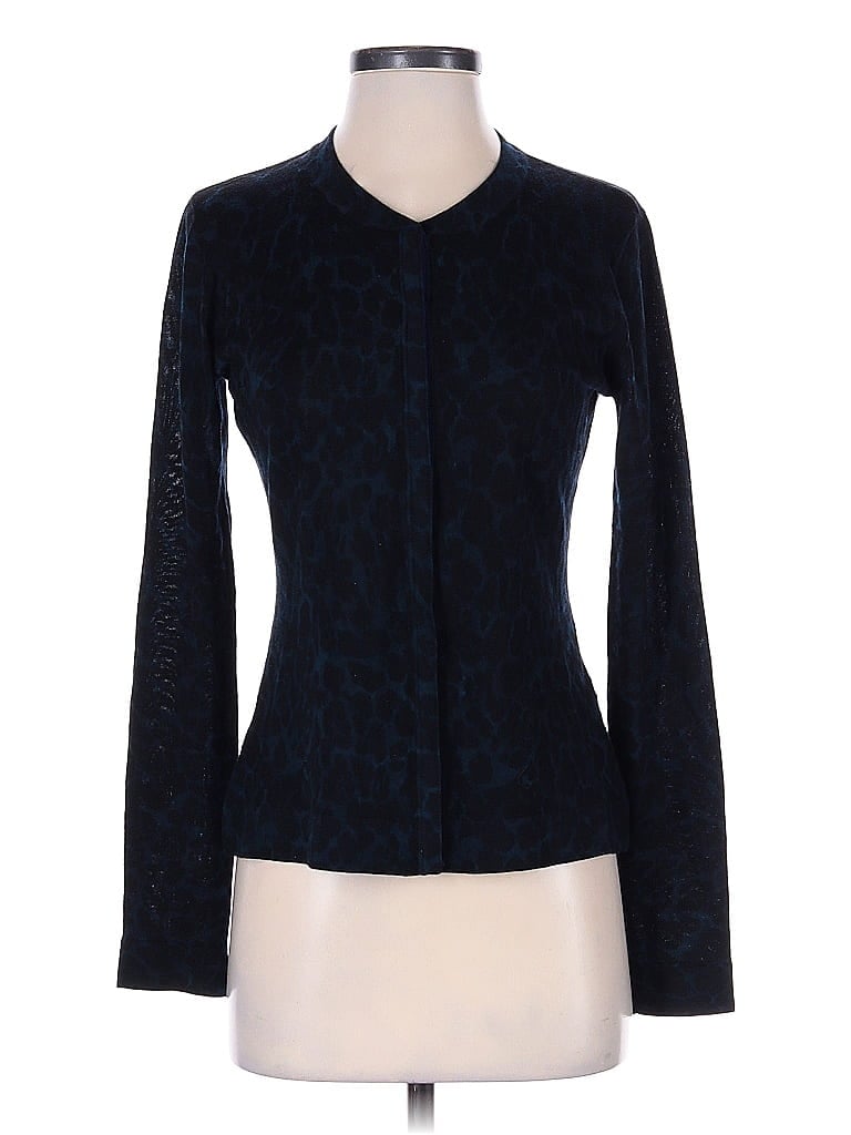ELIE TAHARI Pre-owned Wool Cardigan Sweater In Blue