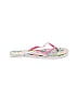 Unbranded Pink White Flip Flops Size 9 - photo 1