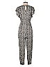 Anthropologie 100% Viscose Chevron-herringbone Gray Jumpsuit Size 0 - photo 2