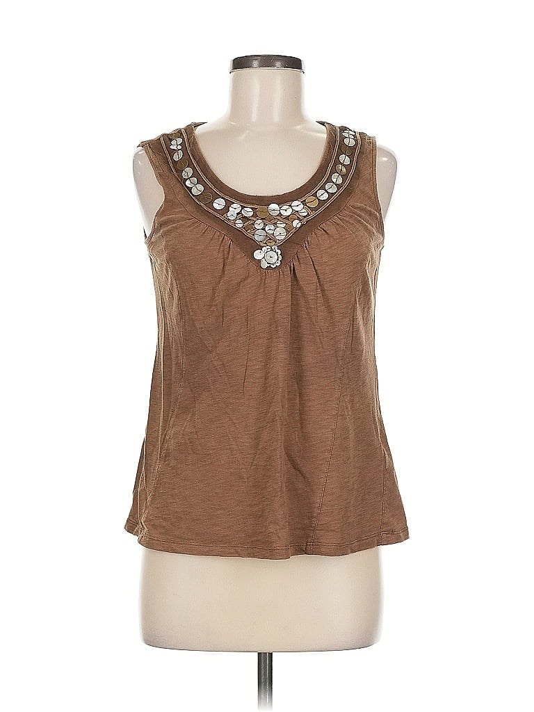 Click to view more detailed imagery on our partner's website Pre-owned Tribal Sleeveless Blouse In Brown