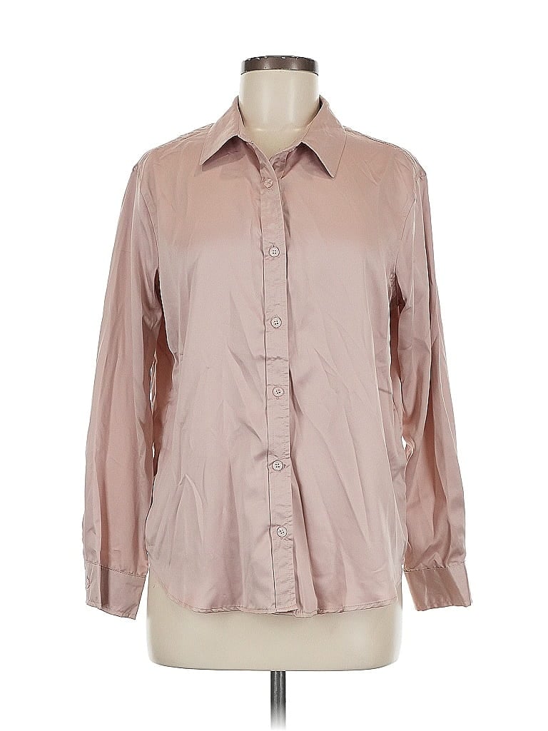 Pre-owned Fashion Nova Long Sleeve Blouse In Brown