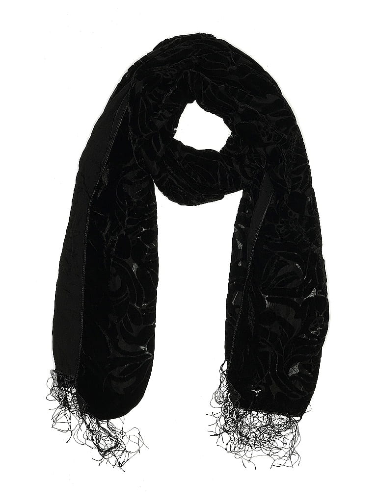 Pre-owned Assorted Brands Scarf In Black