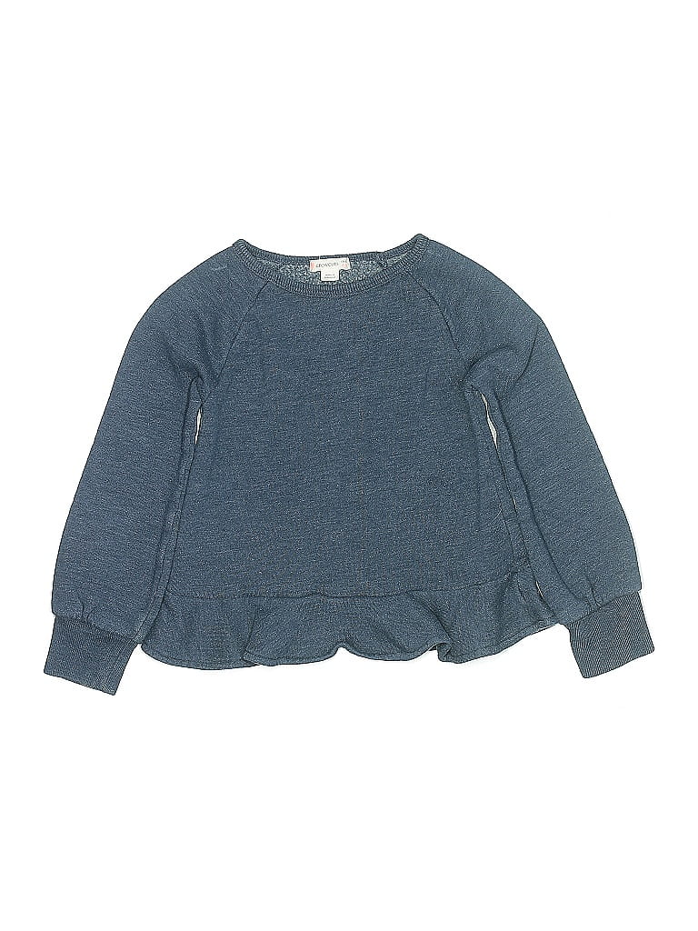 Pre-owned Crewcuts Kids' Pullover Sweater In Blue
