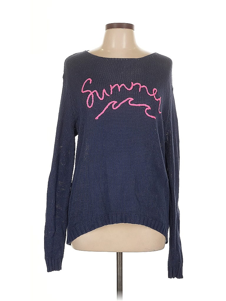 Pre-owned Vintage Havana Pullover Sweater In Blue