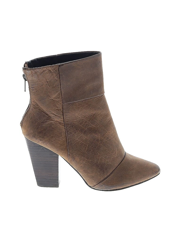 Pre-owned Kelsi Dagger Brooklyn Ankle Boots In Brown