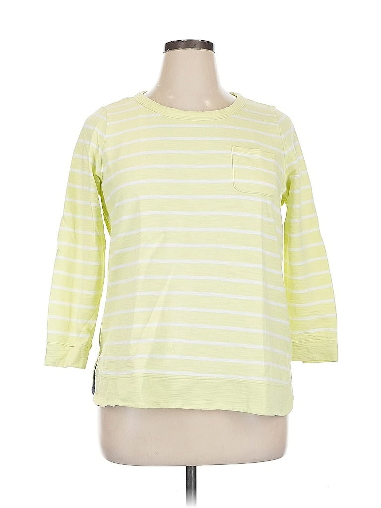 Pre-owned Talbots 3/4 Sleeve T-shirt In Green