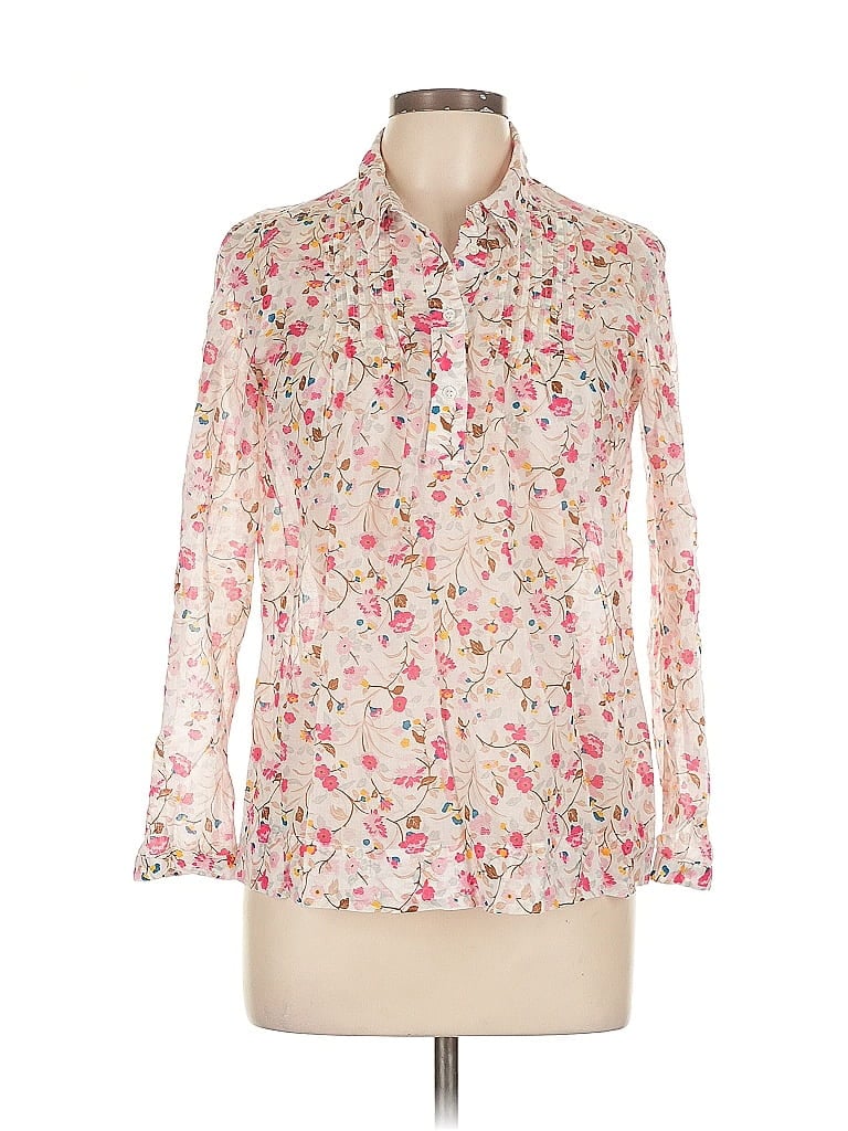 Click to view more detailed imagery on our partner's website Pre-owned Barneys New York Long Sleeve Blouse In Pink
