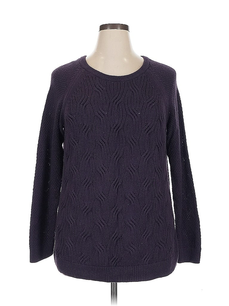 Pre-owned Sonoma Goods For Life Pullover Sweater In Purple