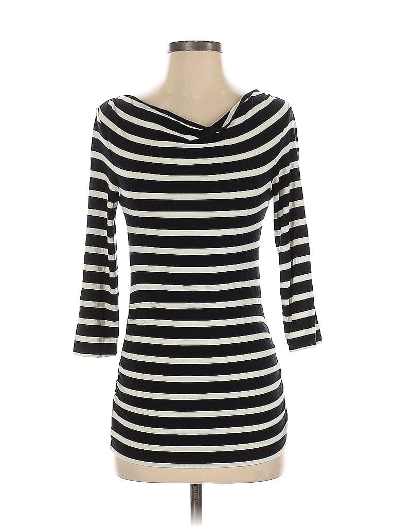 Pre-owned Ann Taylor Loft 3/4 Sleeve T-shirt In Black