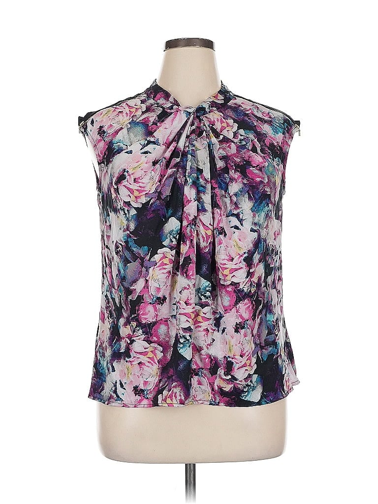 Pre-owned Worthington Sleeveless Blouse In Purple